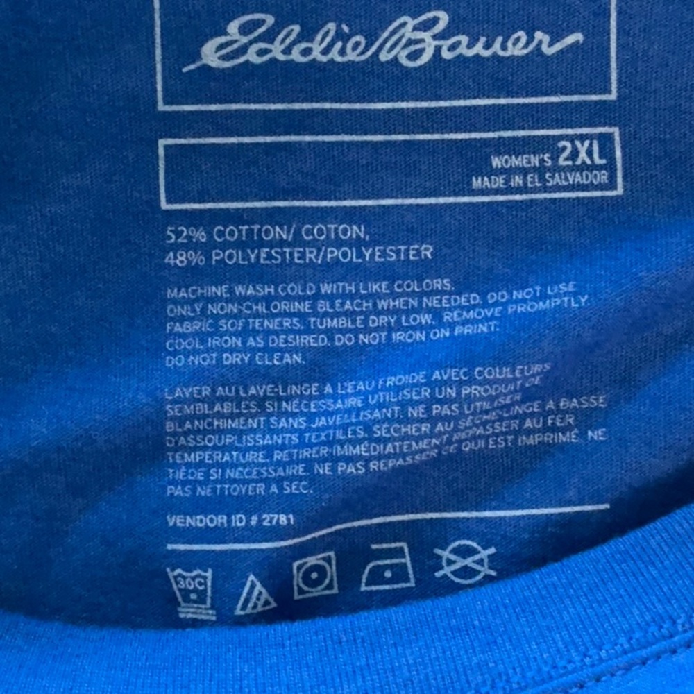 Eddie Bauer Midnight Blue Wanderer Tee - Picture 4 of 4